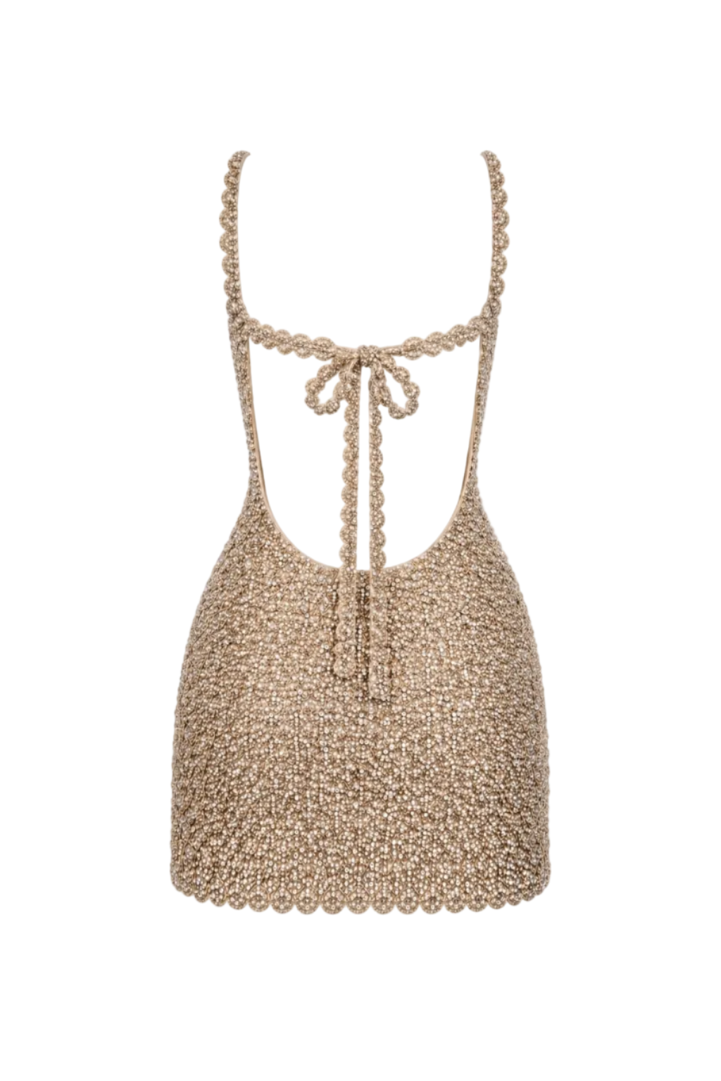 Stone Sequin and Pearl Mini Dress