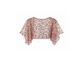 Pink Flower Detailed Crystal Open Back Top