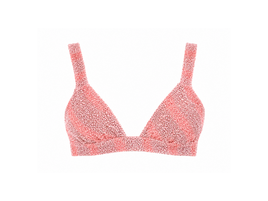 Pink Embroidered Bra Top