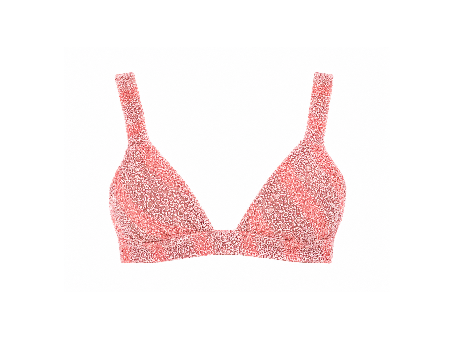 Pink Embroidered Bra Top