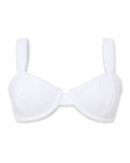 White Towelling Bikini Top