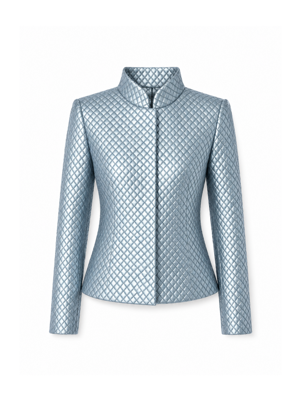 Turquoise Diamond Detailed Blazer