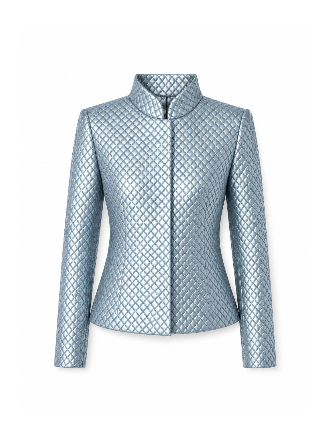 Turquoise Diamond Detailed Blazer