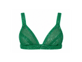 Green Embroidered Bra Top