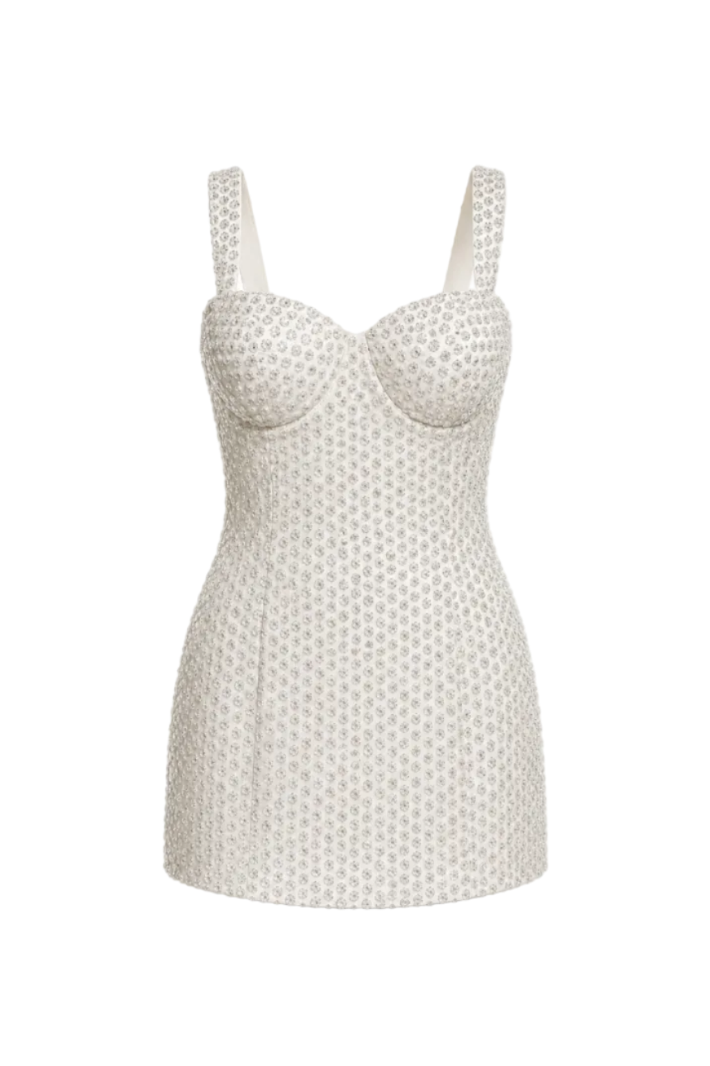 Ivory Pearl and Crystal Mini Dress