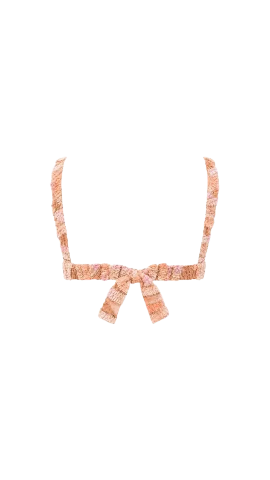 Rose Gold Velvet and Embroidered Bra Top