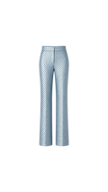 Turquoise Diamond Detailed Trousers