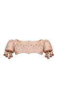 Pink Embroidered Detail and Tassel Bolero